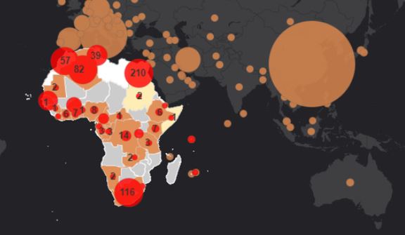 More than 600 confirmed cases of COVID-19 in Africa