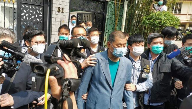 黎智英涉煽惑非法集结案今提讯 已抵达法院受审