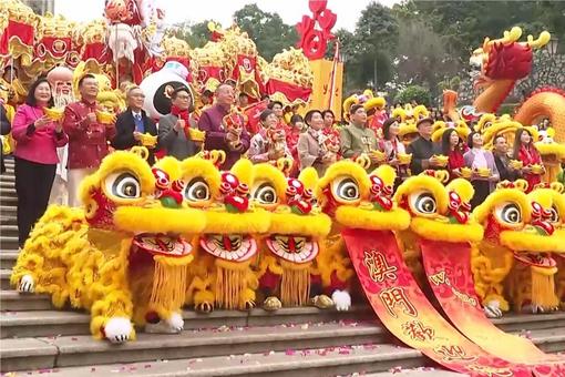 龙腾舞跃贺新春 澳门举办社区巡演活动欢庆龙年春节